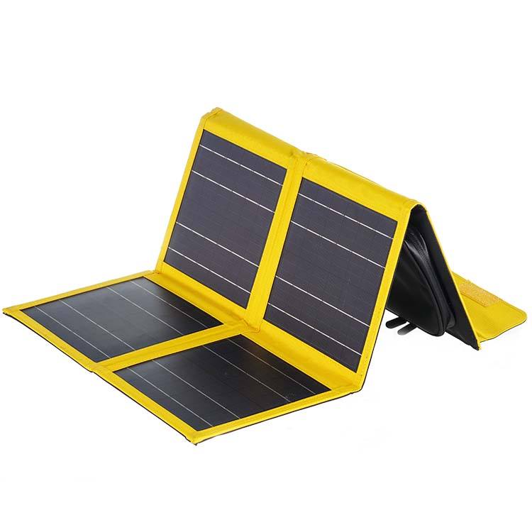 Portable Foldable Solar Panel Charger 30W High-Efficiency Monocrystalline for Outdoor Camping and Travel