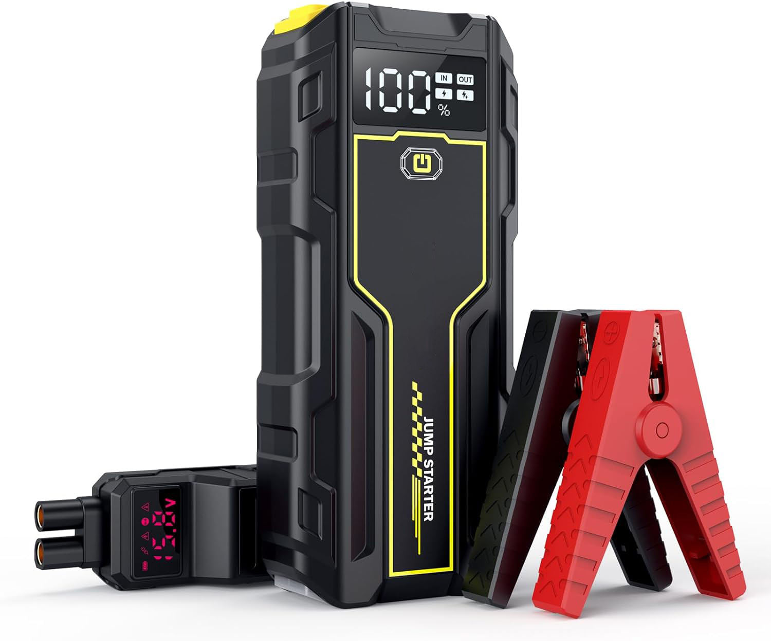 Car Jump Starter 6000A Peak 22000mAh 74Wh Battery Pack – 12V Gas & Diesel Engine Booster with LED Light & Power Bank