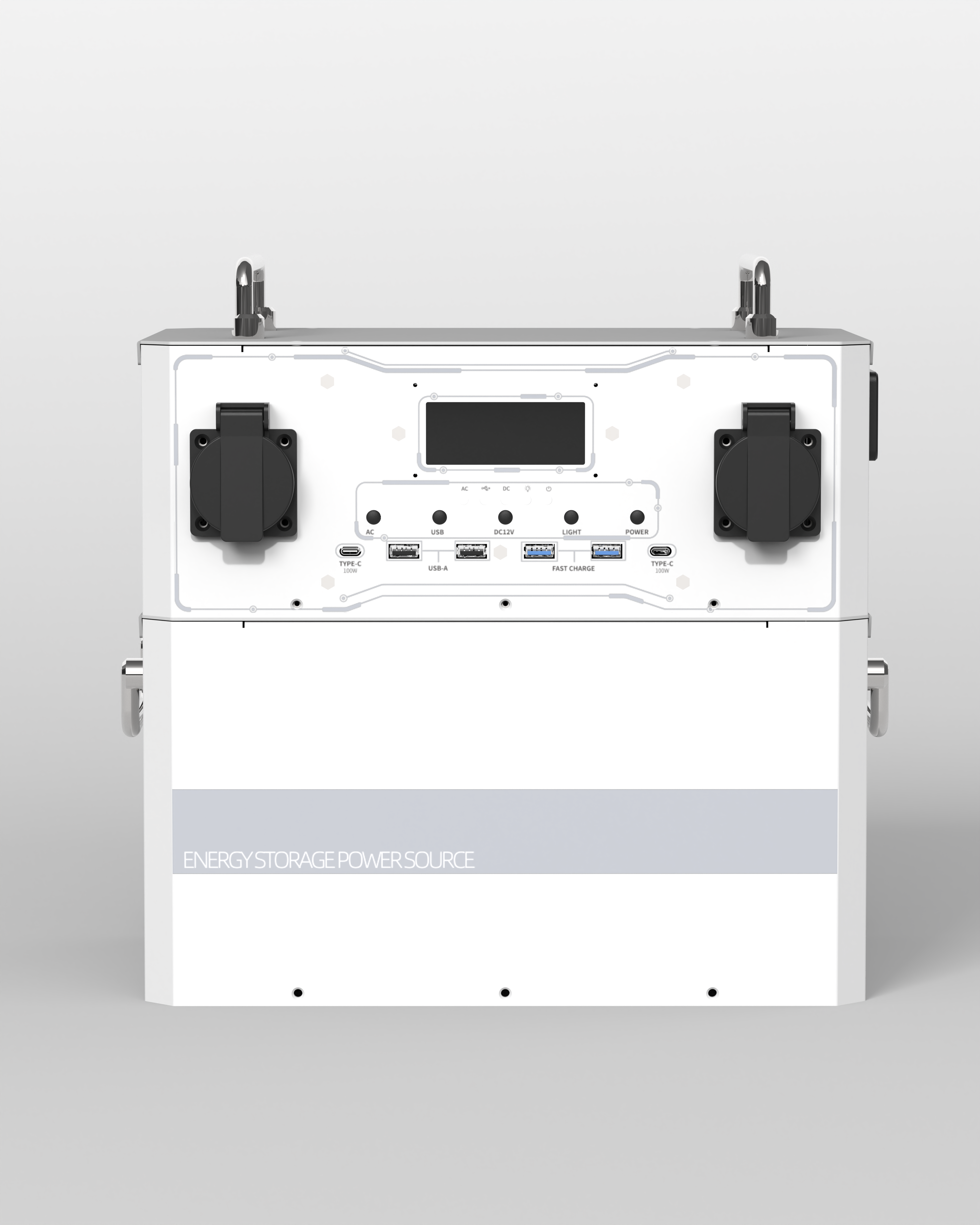 2200W Portable Power Station – LiFePO4 Battery, Pure Sine Wave Inverter, Solar & AC Charging, Emergency Backup Power Supply