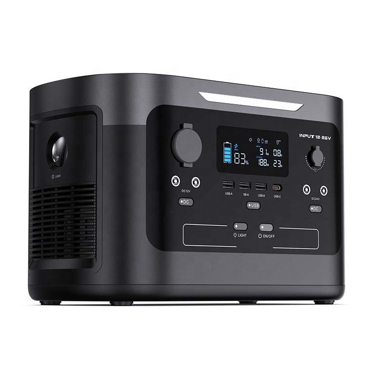 Portable Power Station 1000W (2000W Peak) 923Wh 249460mAh Lithium Battery Pack – Pure Sine Wave, 15W Wireless Charging, MPPT Solar/Car/AC Rechargeable for Camping & Emergency