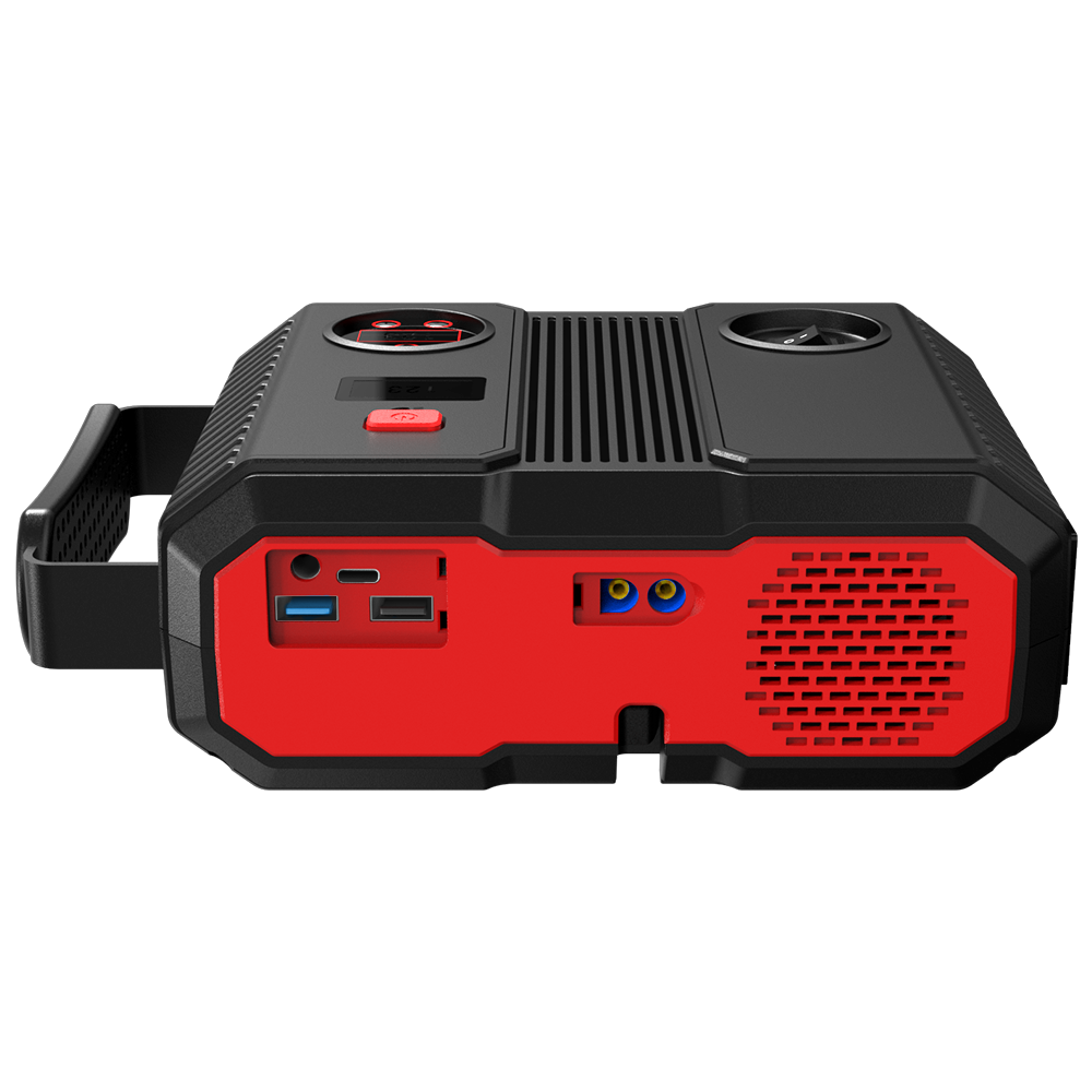 Car Jump Starter with Air Compressor 3000A Peak 24000mAh 88.8Wh Battery Pack – 12V Gas & Diesel Engine Booster with LED Light & Power Bank