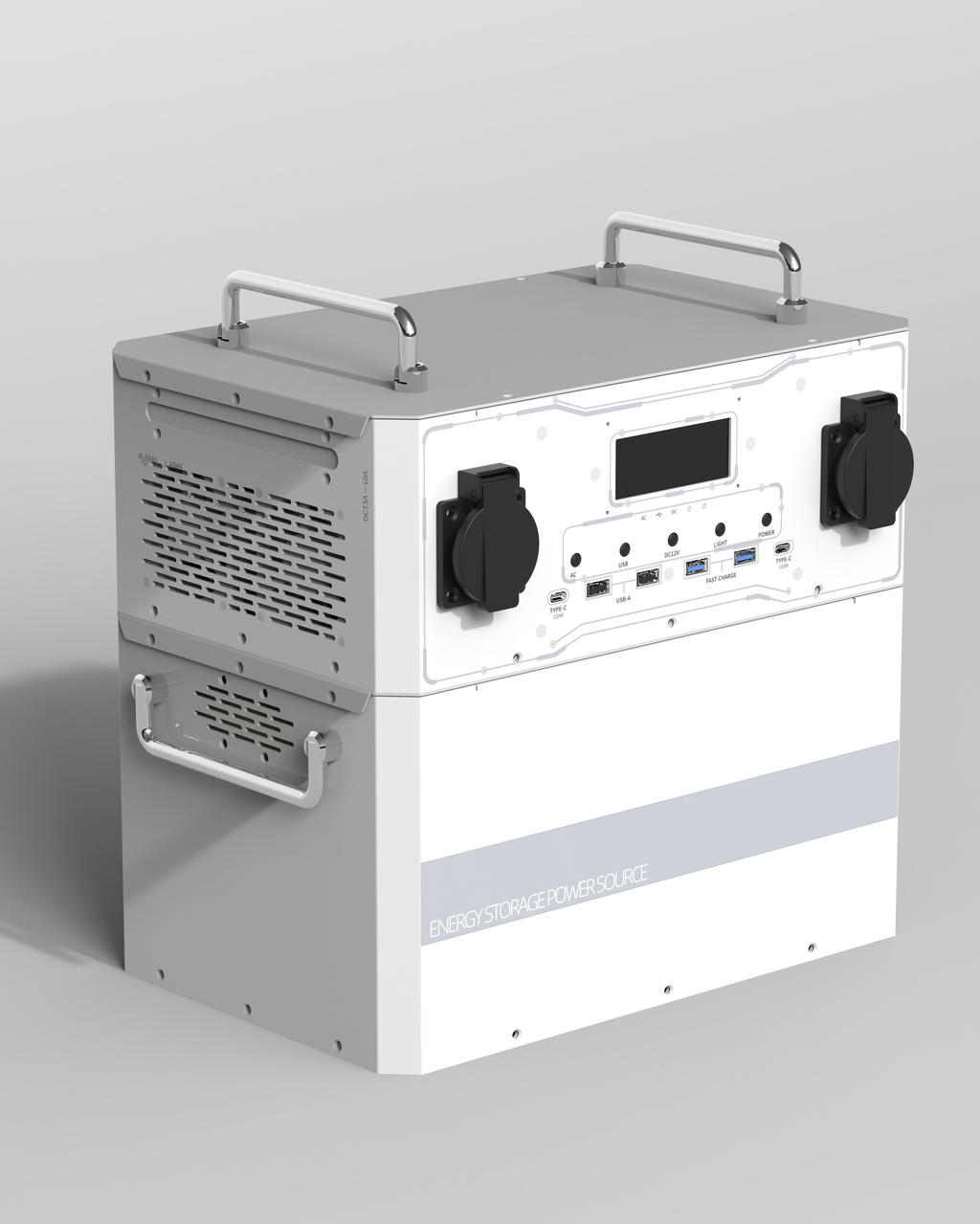 2200W Portable Power Station – LiFePO4 Battery, Pure Sine Wave Inverter, Solar & AC Charging, Emergency Backup Power Supply