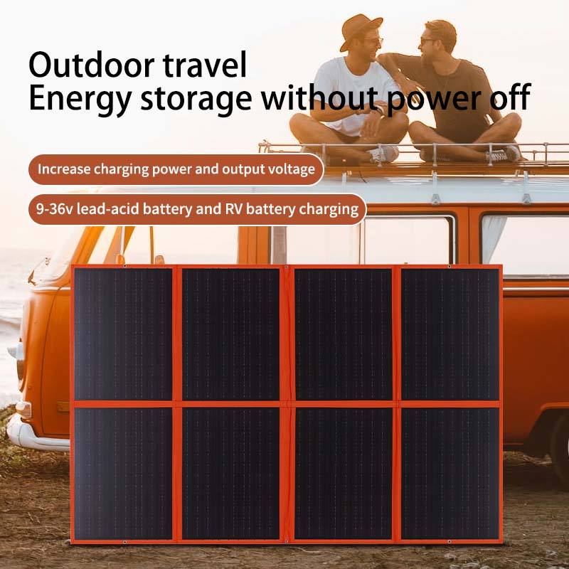Portable Solar Panel 385W Foldable Monocrystalline High-Efficiency Charger with IP65 Waterproof for Outdoor Camping and RV