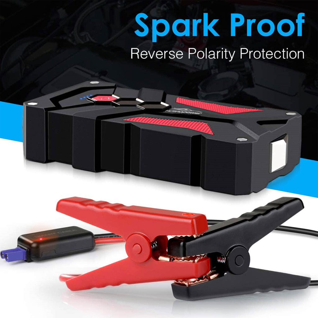 Portable Car Jump Starter 1200A Peak 14800mAh Battery Pack – 12V Vehicle Booster for Cars, SUVs, Motorcycles, Trucks, Boats